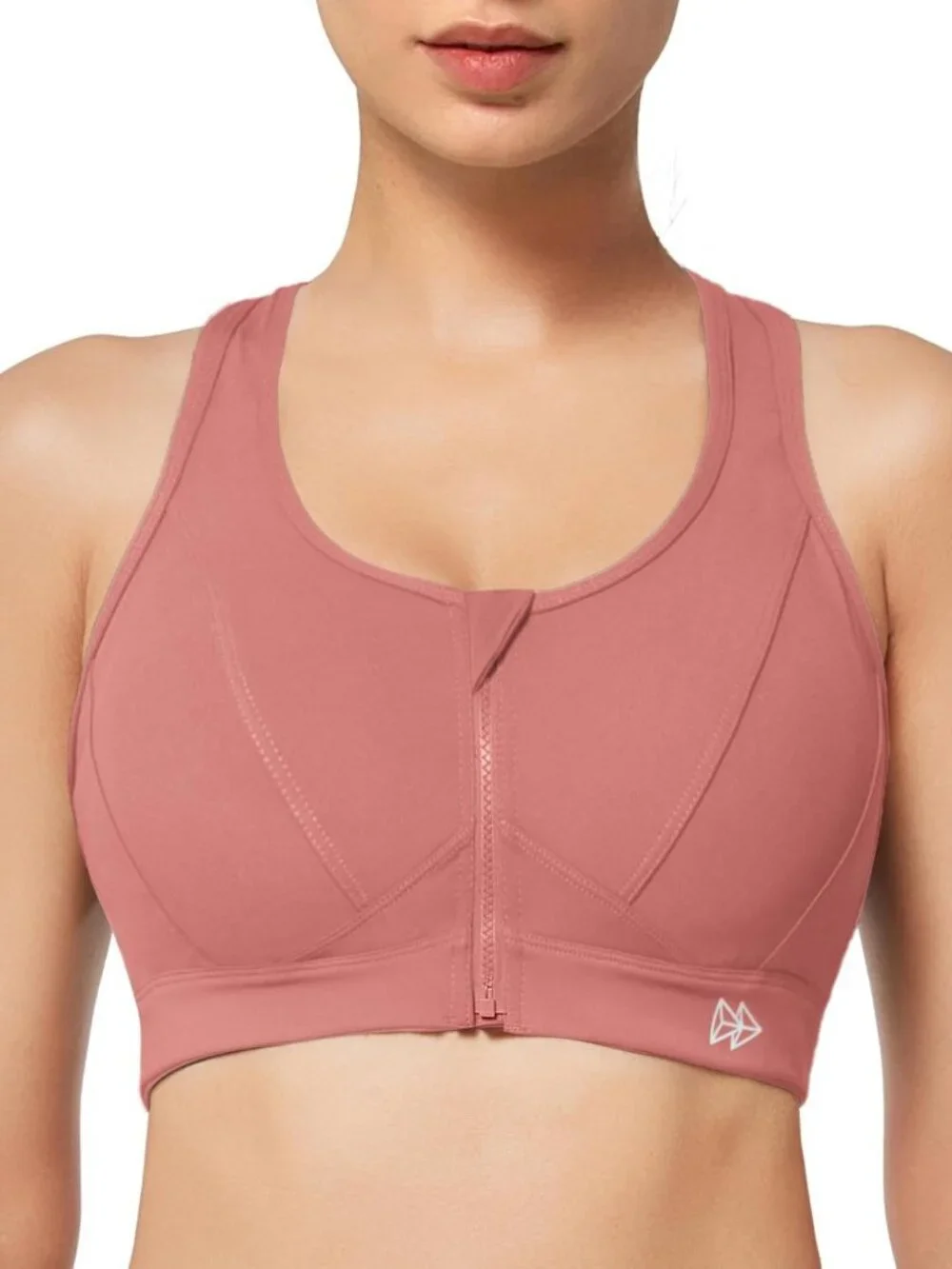 High Impact Zip Front Sports Bra for Large Bust | Comfortable & Supportive Fit